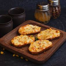 Corn Cheese Garlic Bread