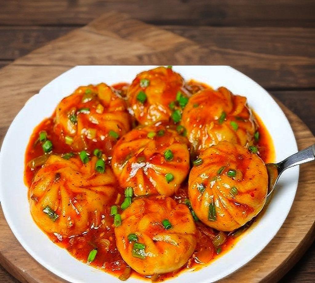 Veg Fried Gravy Momos