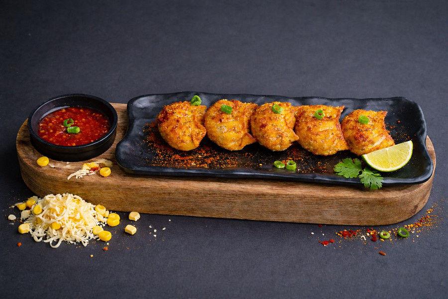 Corn Cheese Fried Momos