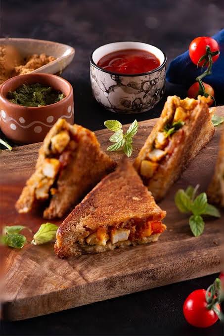Paneer Masala Sandwich