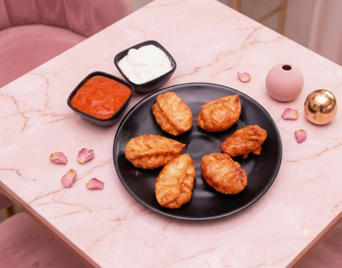 Corn Cheese Fried momos[6pcs]