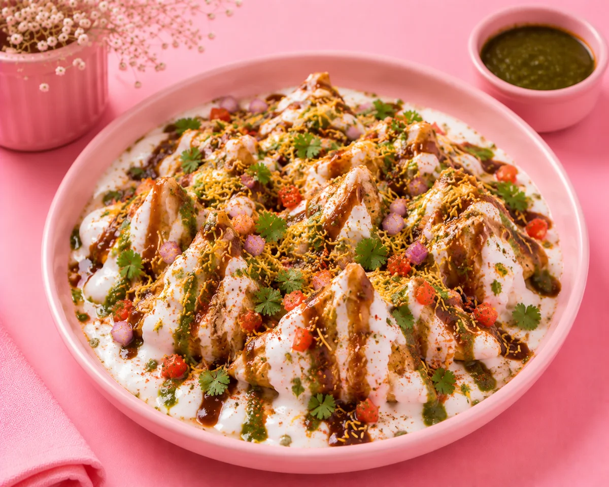 Dahi Samosa Chaat