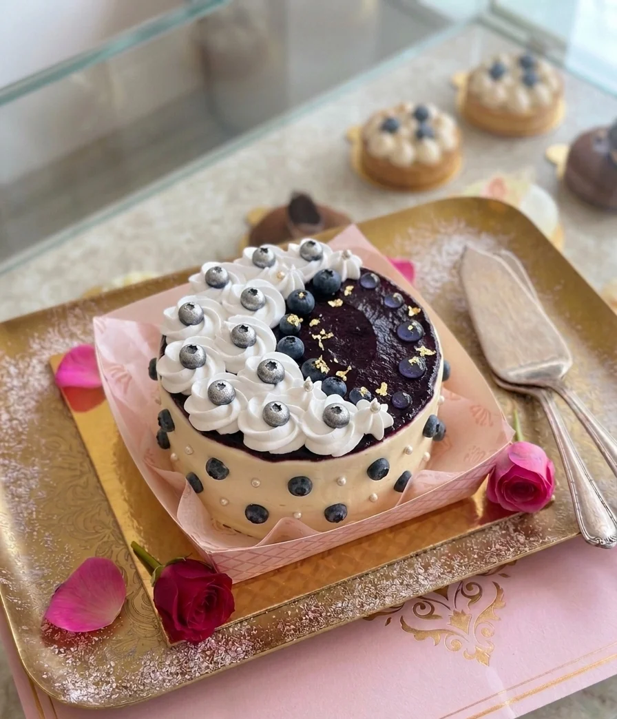 Blueberry Bento Cake