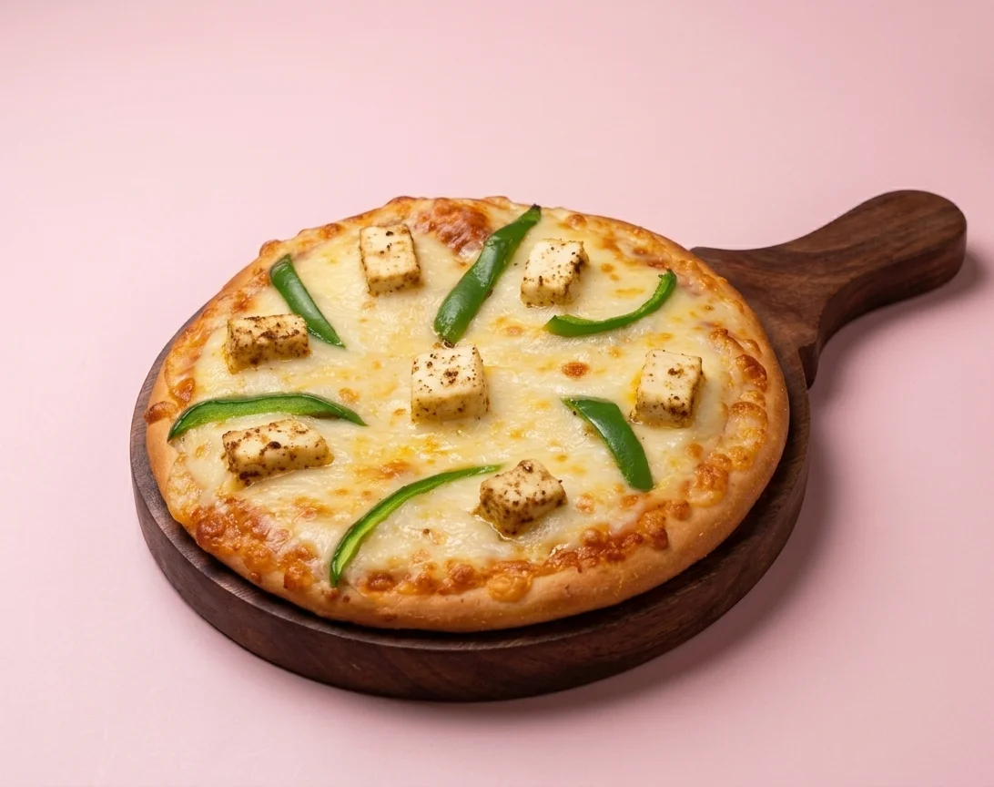 Paneer Capsicum Onion Pizza