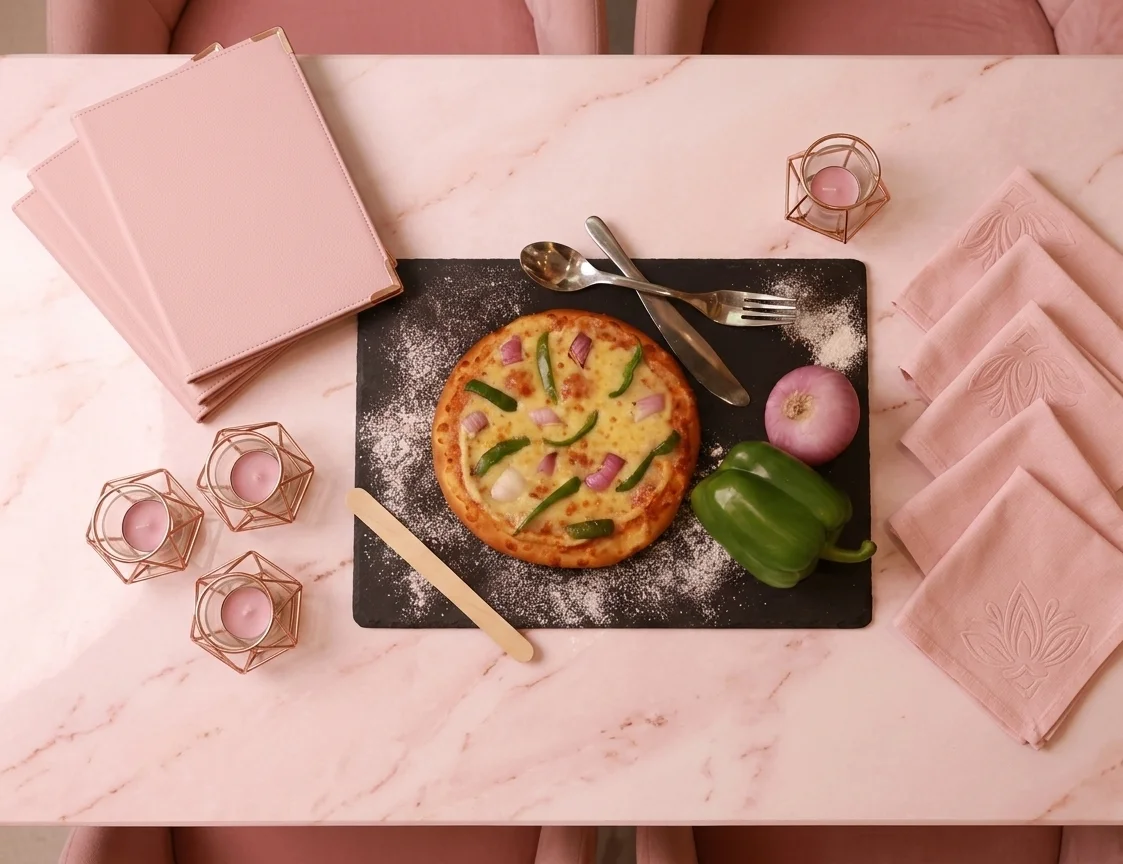 Capsicum Onion Tomato Pizza