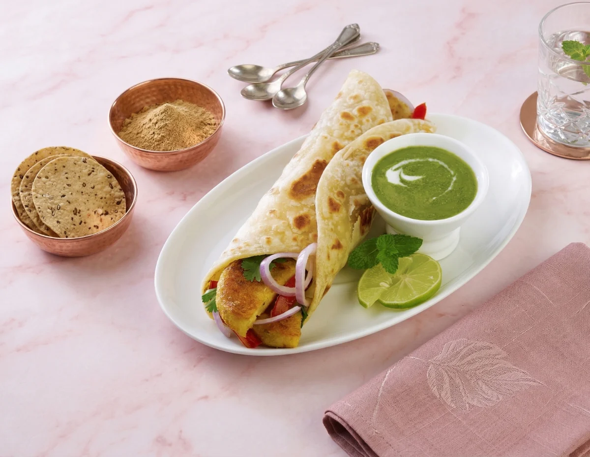 Veg Tikki Wrap