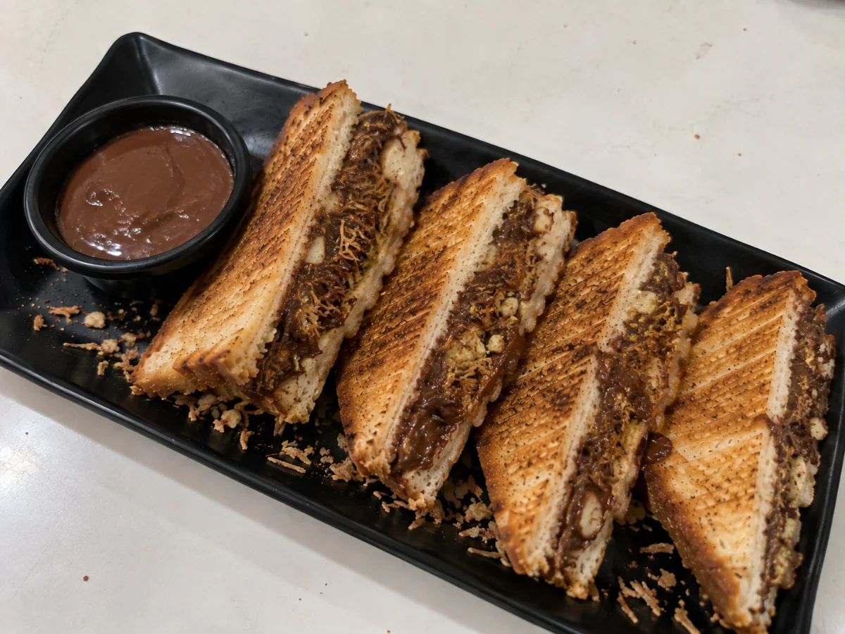Chocolate Kunafa Sandwich