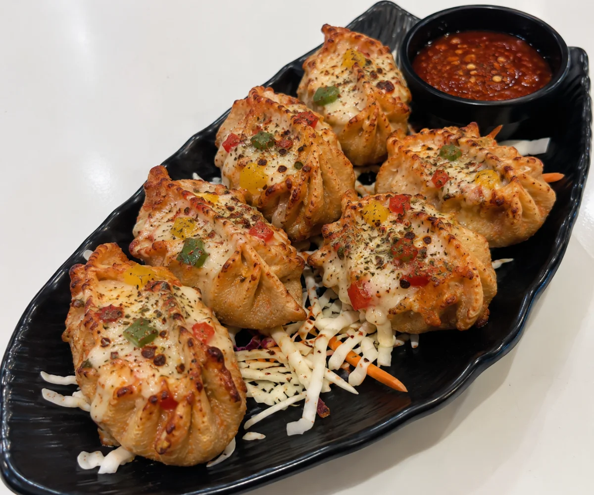 Veg Pizza Momo