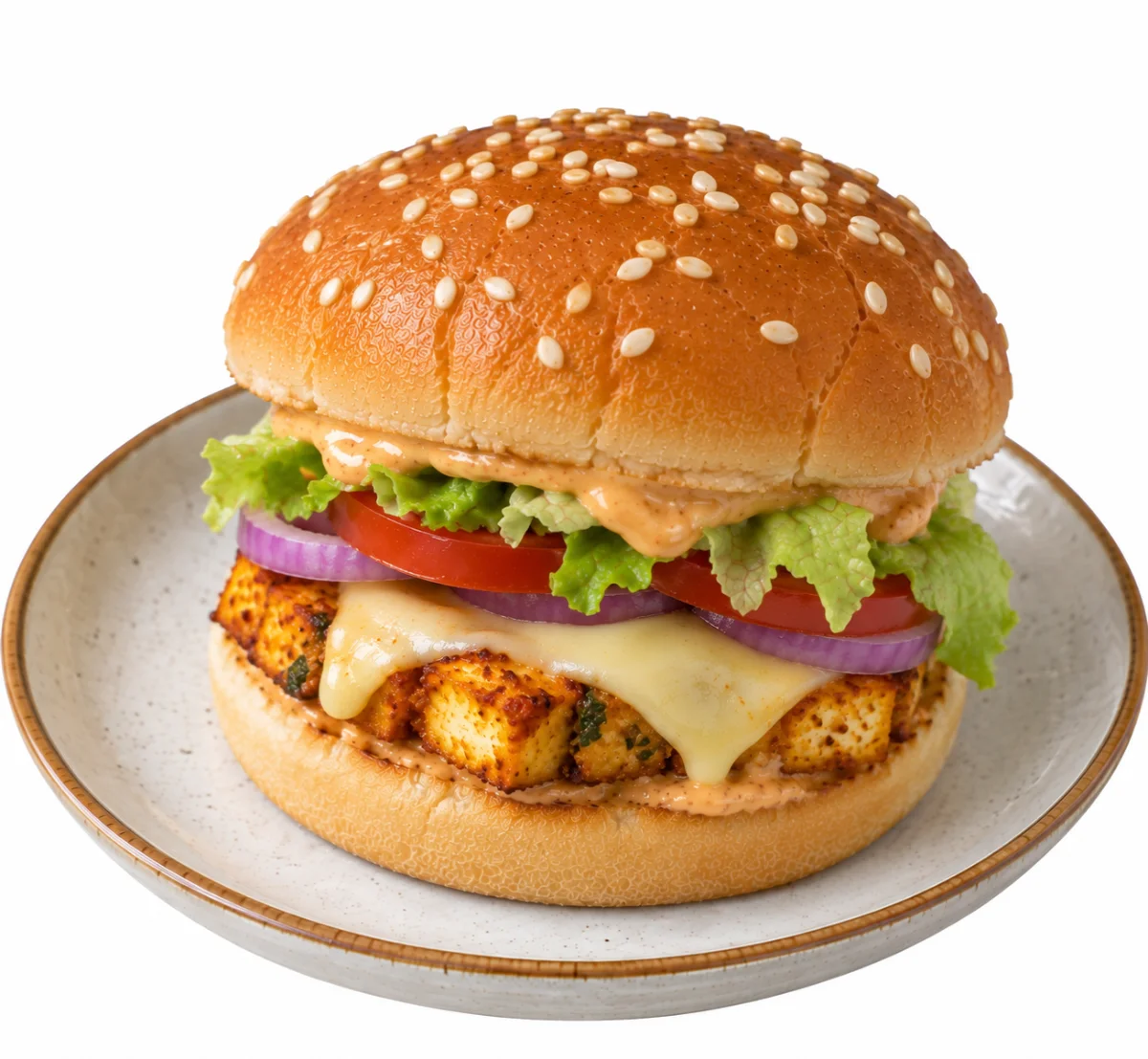 Paneer Deluxe Burger
