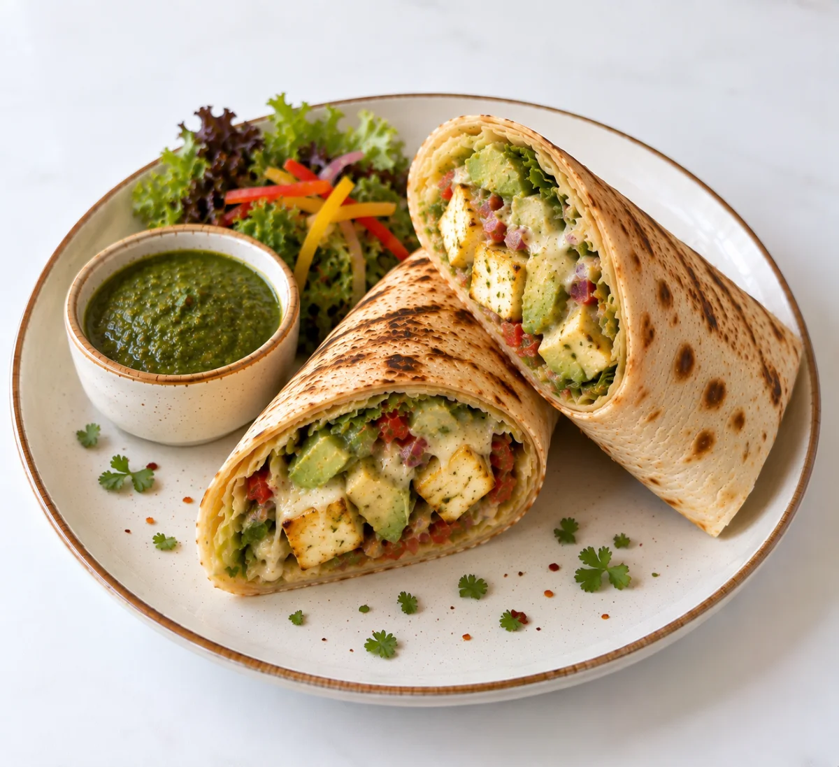 Paneer Avocado Cheese Wrap