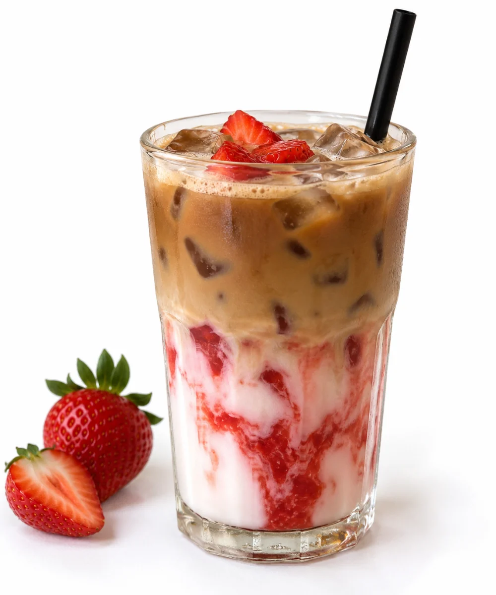 Strawberry Iced Latte