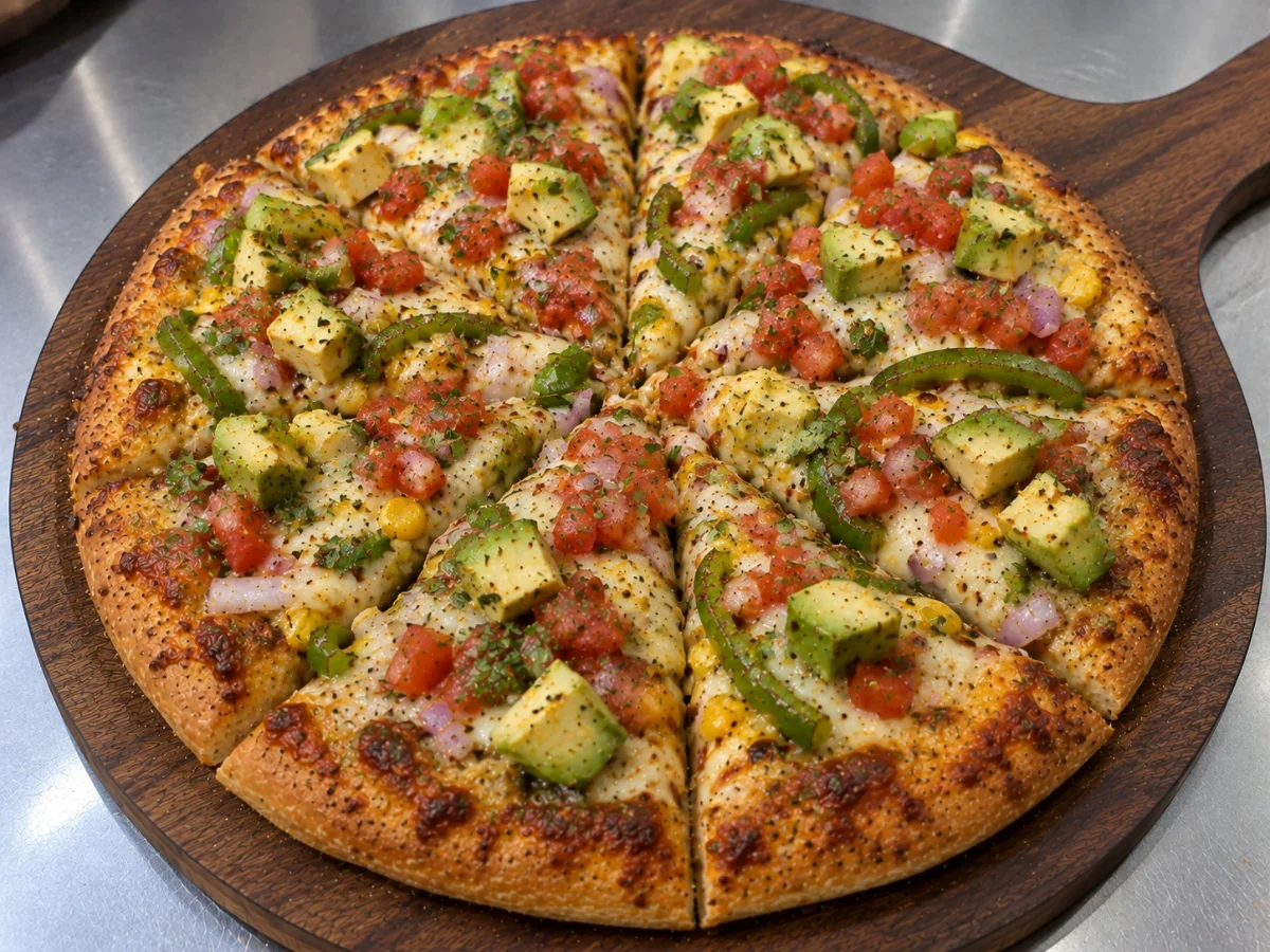 Salsa Avocado Pizza