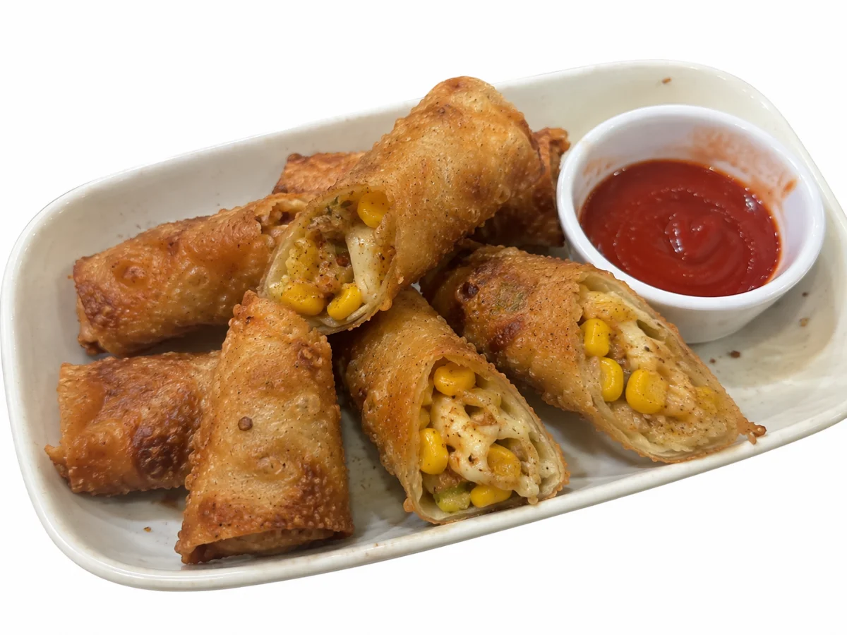 Cheese Corn Spring Rolls