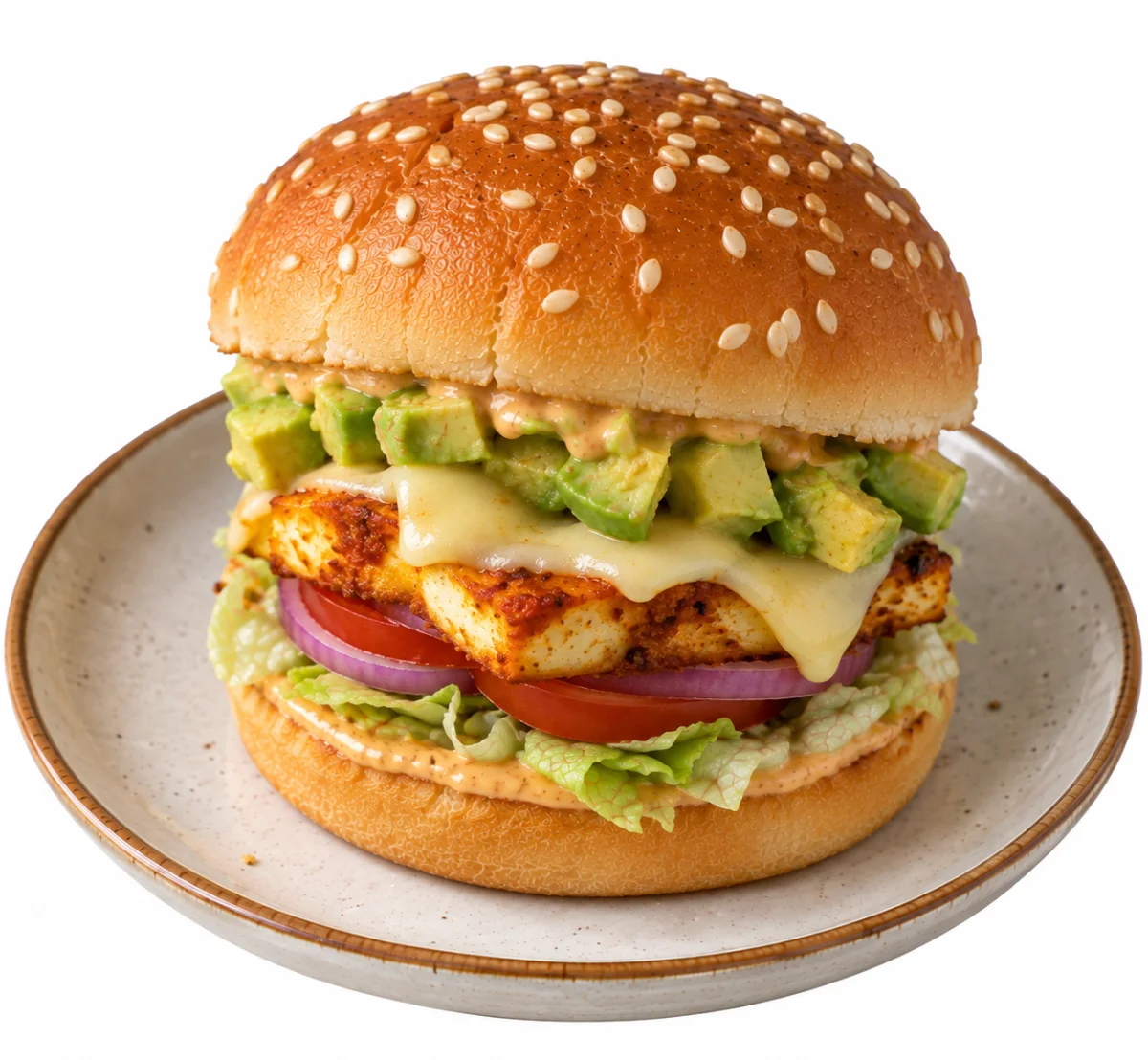 Avocado Paneer Cheese Burger