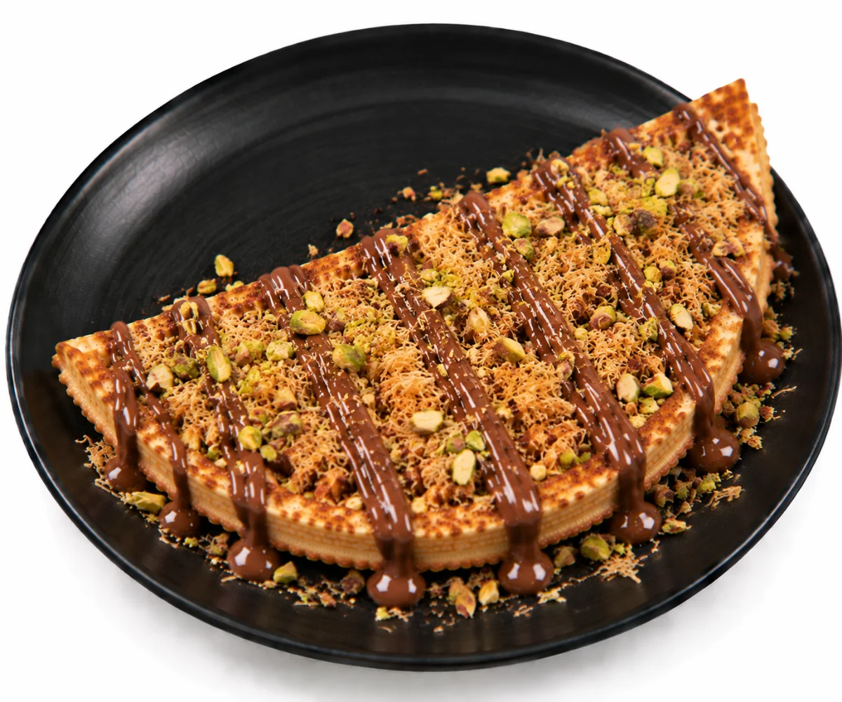 Chocolate Kunafa Waffle