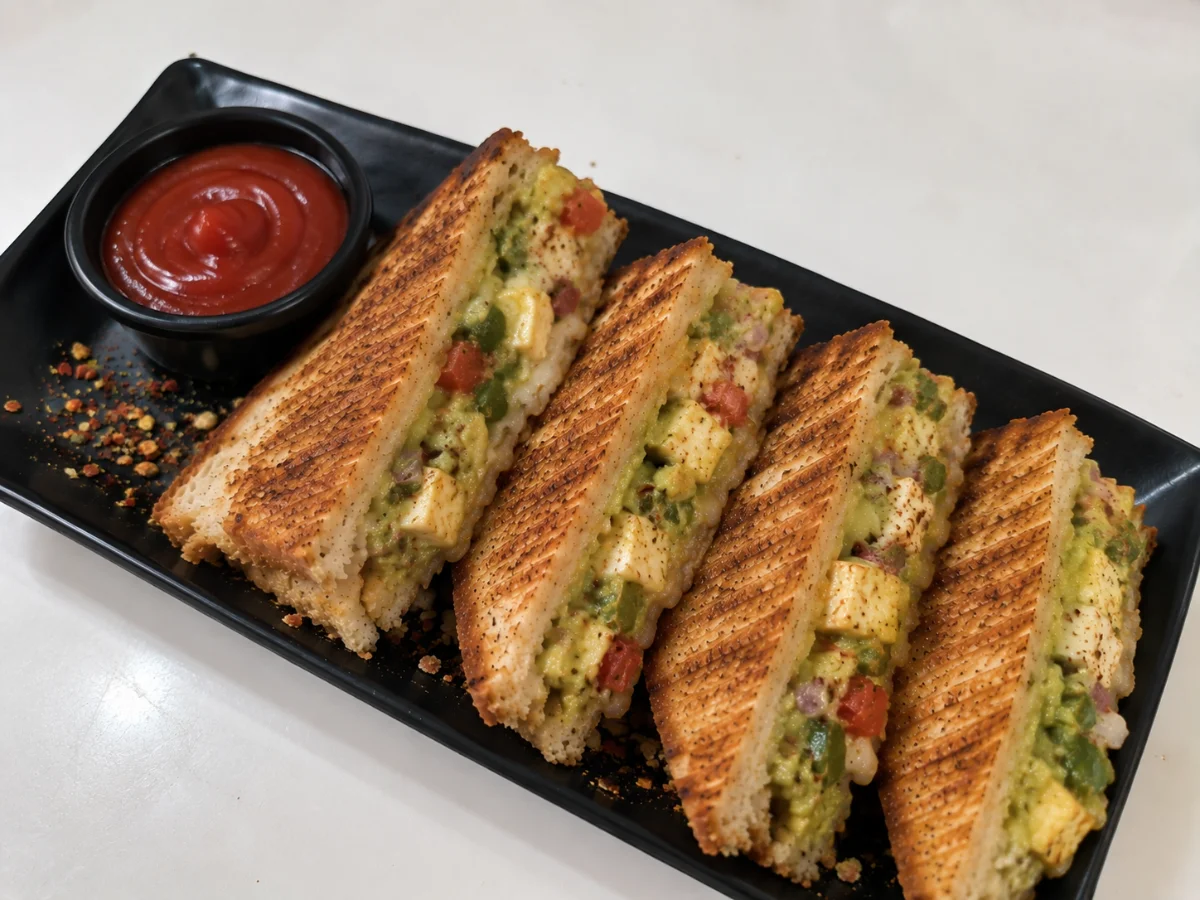 Avocado Paneer Cheese Sandwich