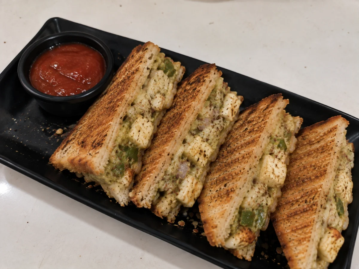 Afghani Paneer Cheese Sandwich