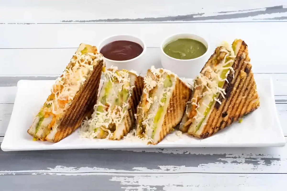 Punjabi Cheese Club Sandwich