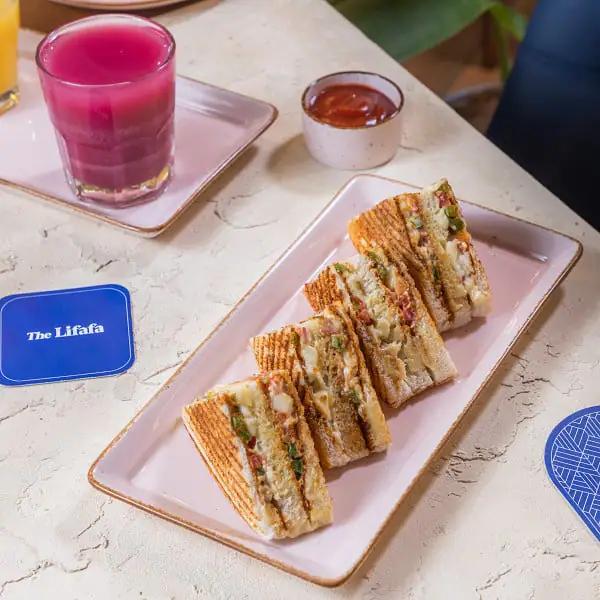 Jain Cheese Club Sandwich