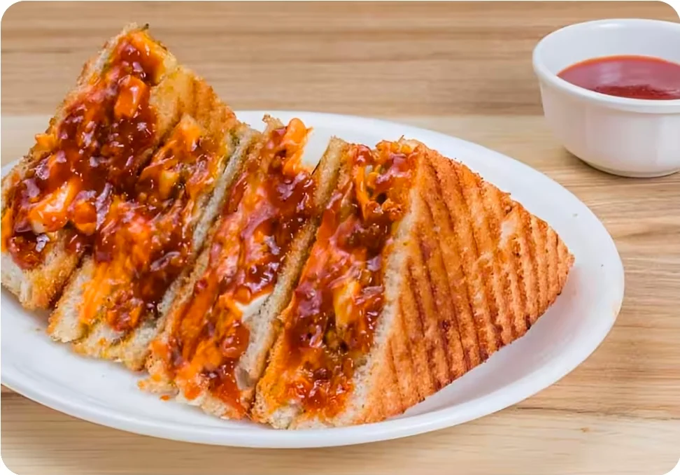 Schezvan Paneer Sandwich