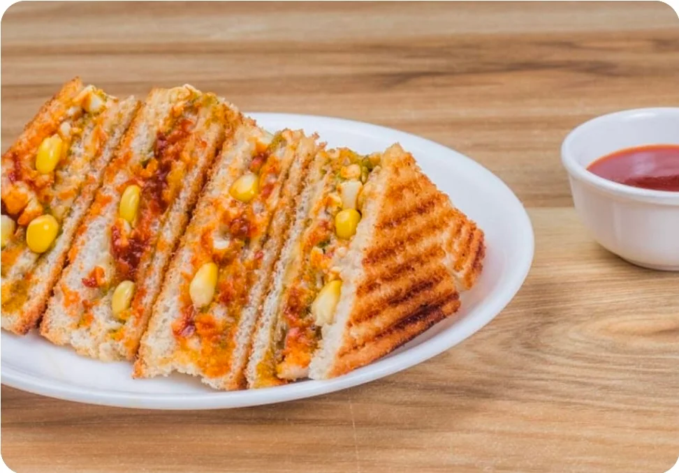 Garlic Corn Cheese Sandwich
