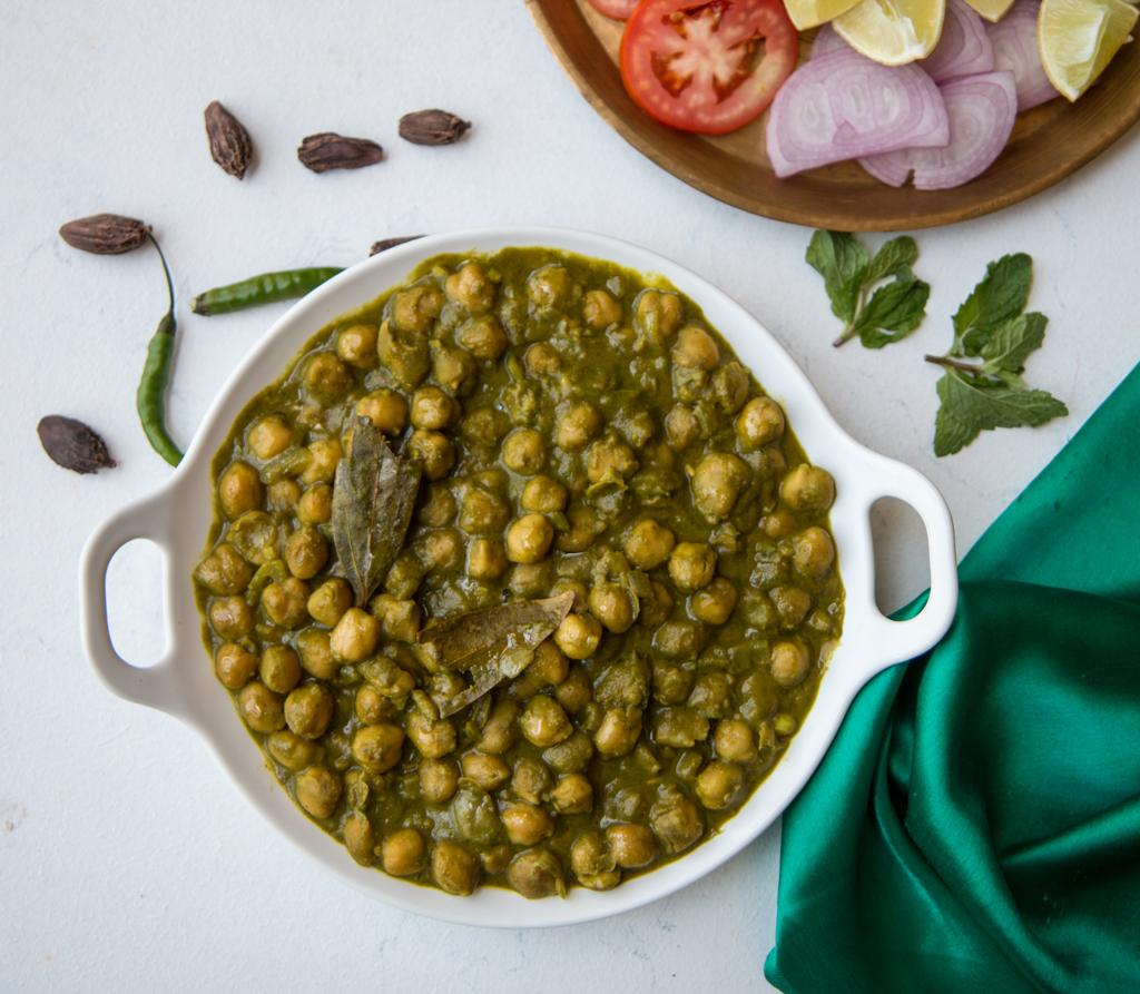 Green Chana Masala