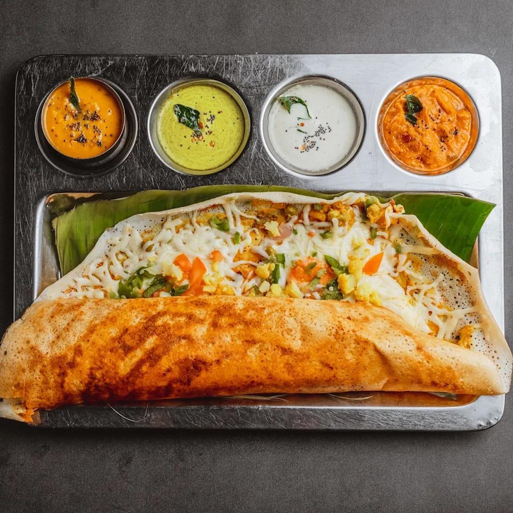 Cheese Mix Veg Masala Dosa