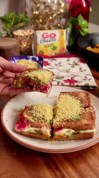 Cheese Indori Masala Sandwich