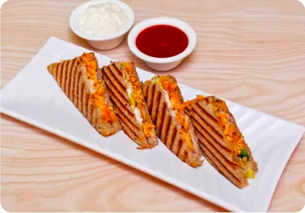 Cheese Paneer Masala Sandwich
