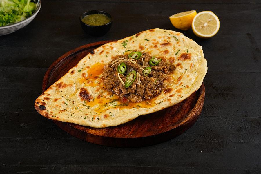 Stuffed Chicken Keema Naan