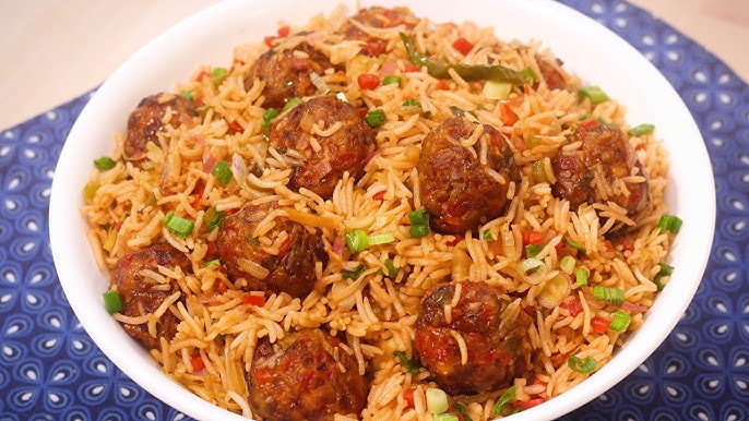 Fried Rice with Manchurian