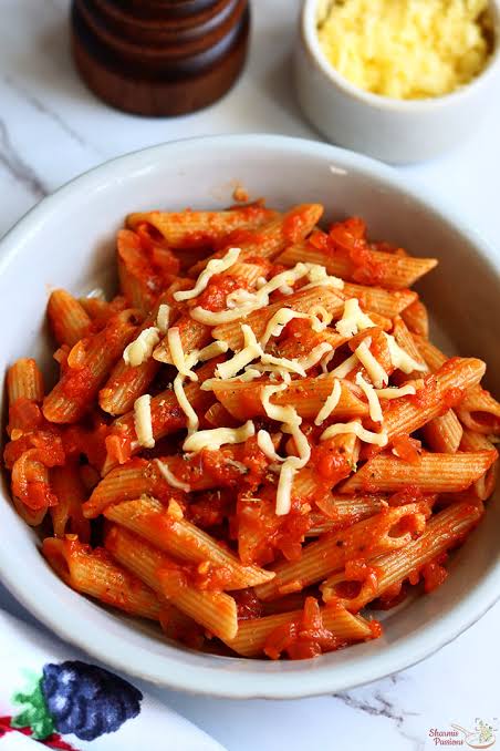 Red Souce Indian Style Pasta