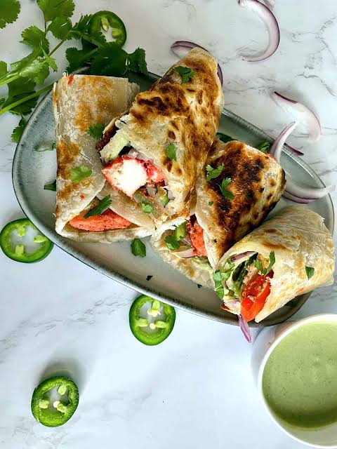 Mint Paneer Roll