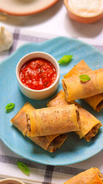 Onion Capsicum Maxican Roll